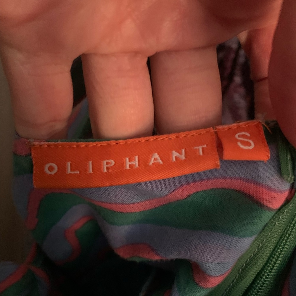 Oliphant Blue and Pink Patterned Dress - Picture 2 of 4